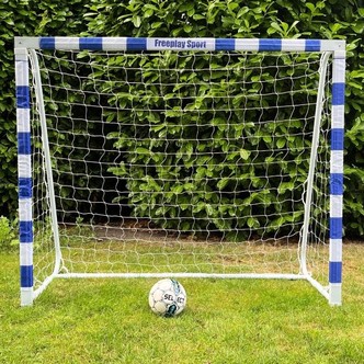 Fodboldmål 150 x 100 cm Hvidblå by Freeplay