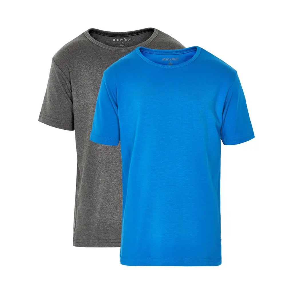 2 Pak Basic T-Shirts - 751 Directoire Blue - 104