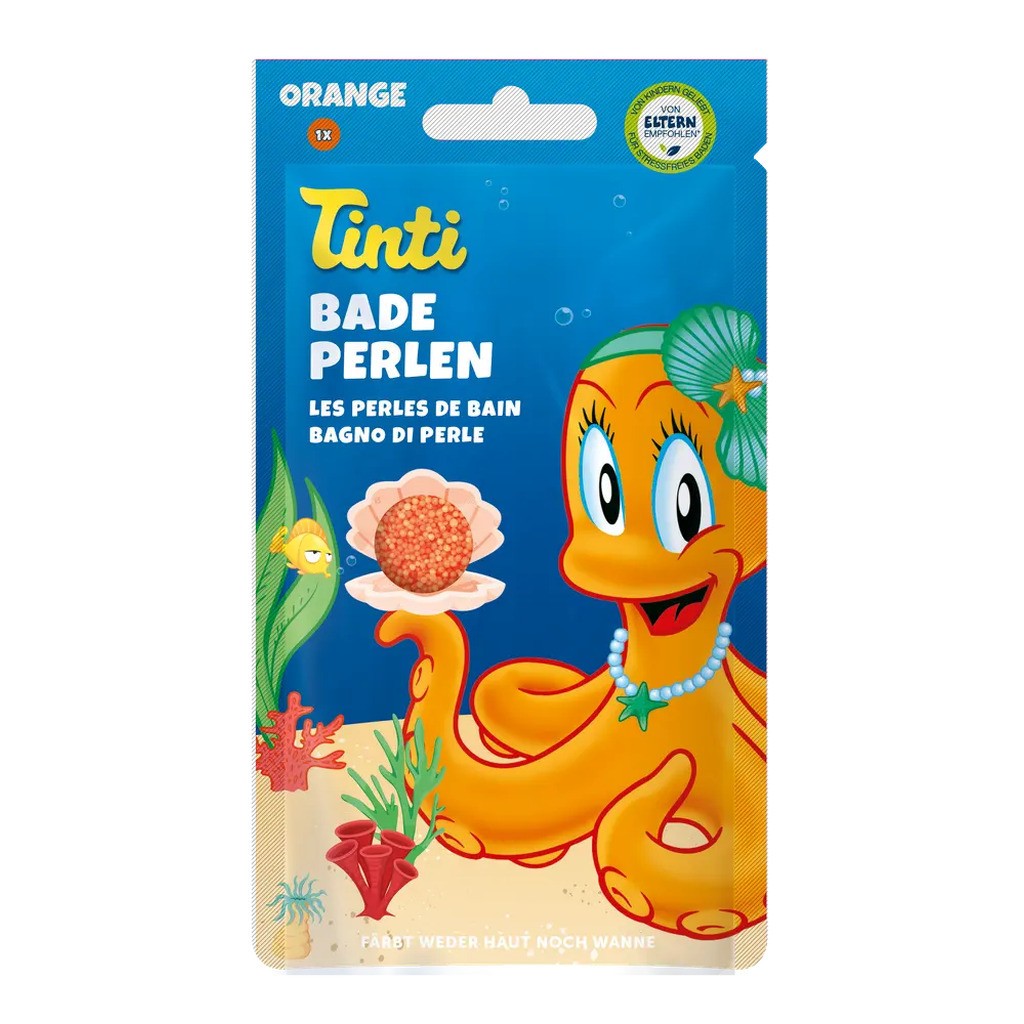 Orange badeperler med duft
