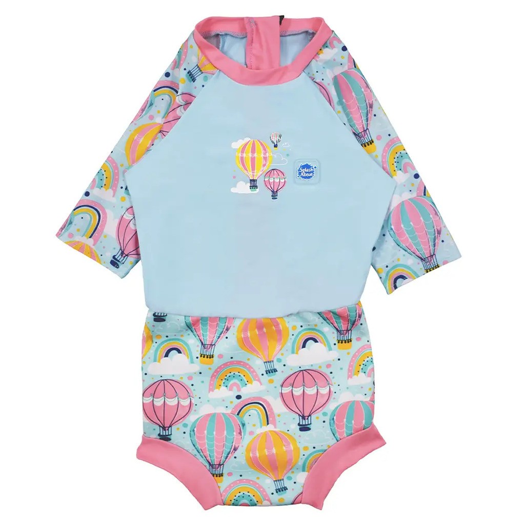 Happy nappy sunsuit - Up  Away Pink - 12-24 MDR.