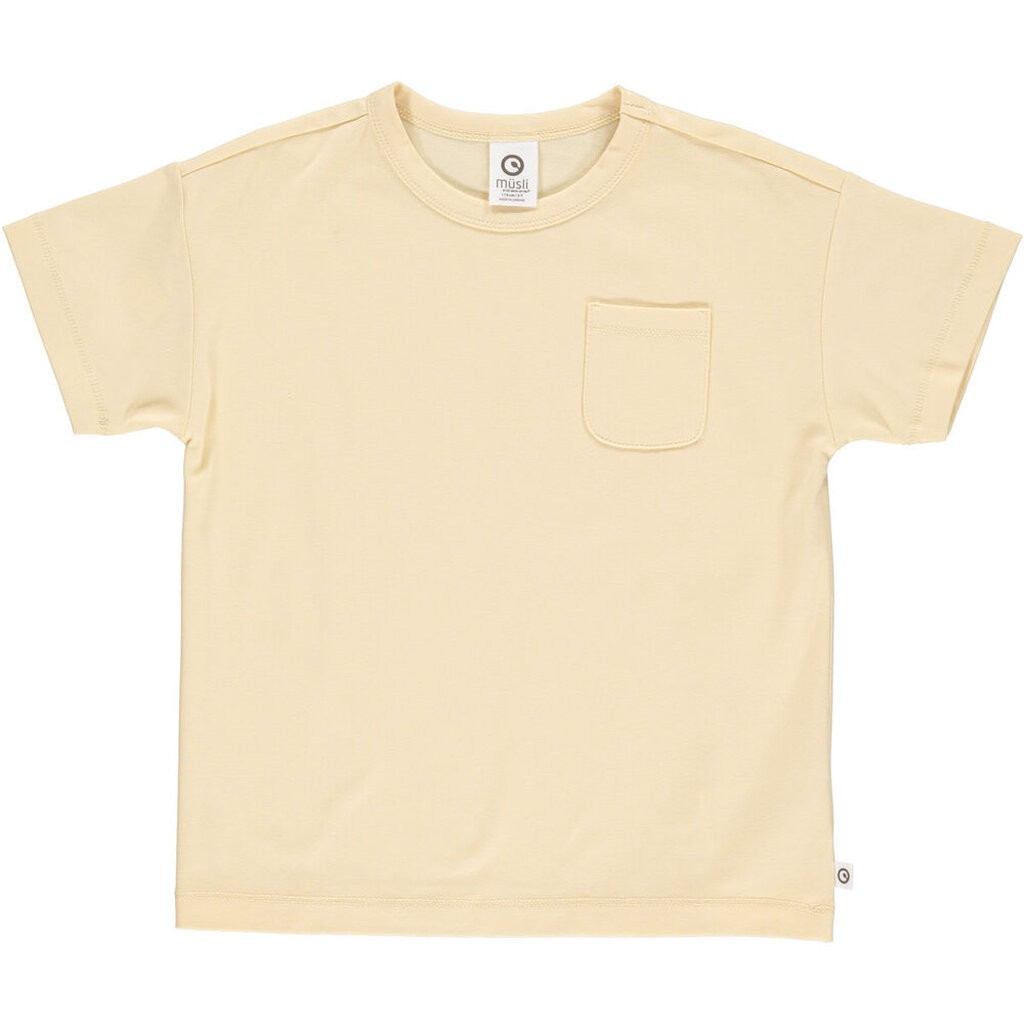 Cozy me drop shoulder T-shirt - Calm yellow - 128