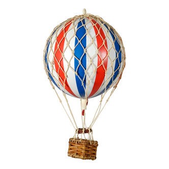 Luftballon, Rød/hvid/blå Ø8,5 cm
