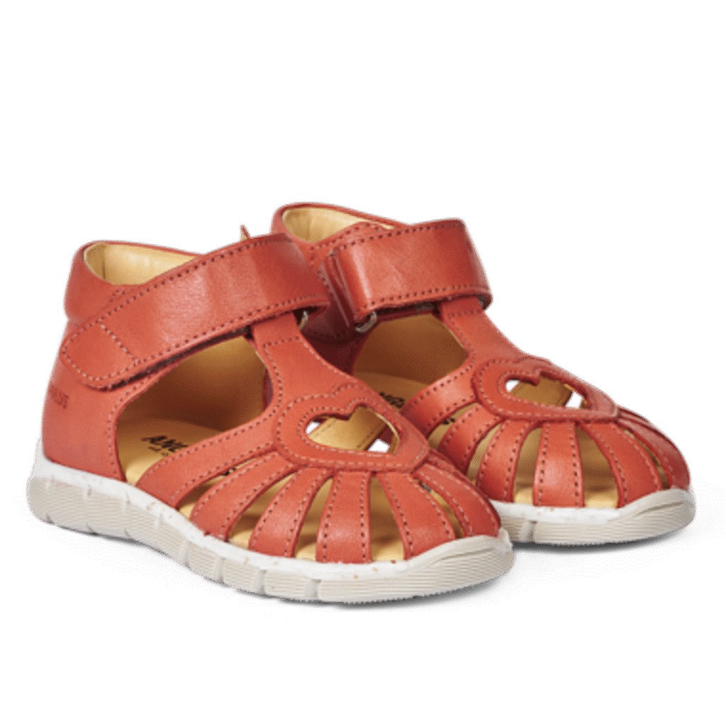 Sandal med velcrolukning - Coral - 23