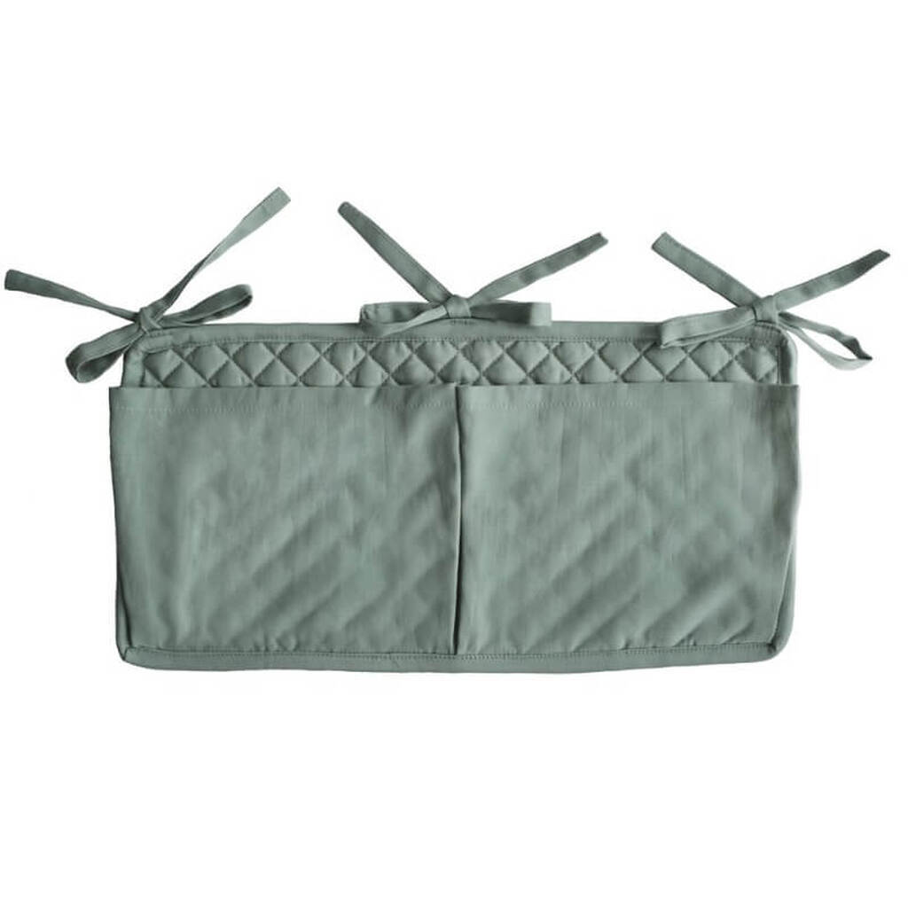 Mushie - Crib Storage Pocket Opbevaring - Roman Green