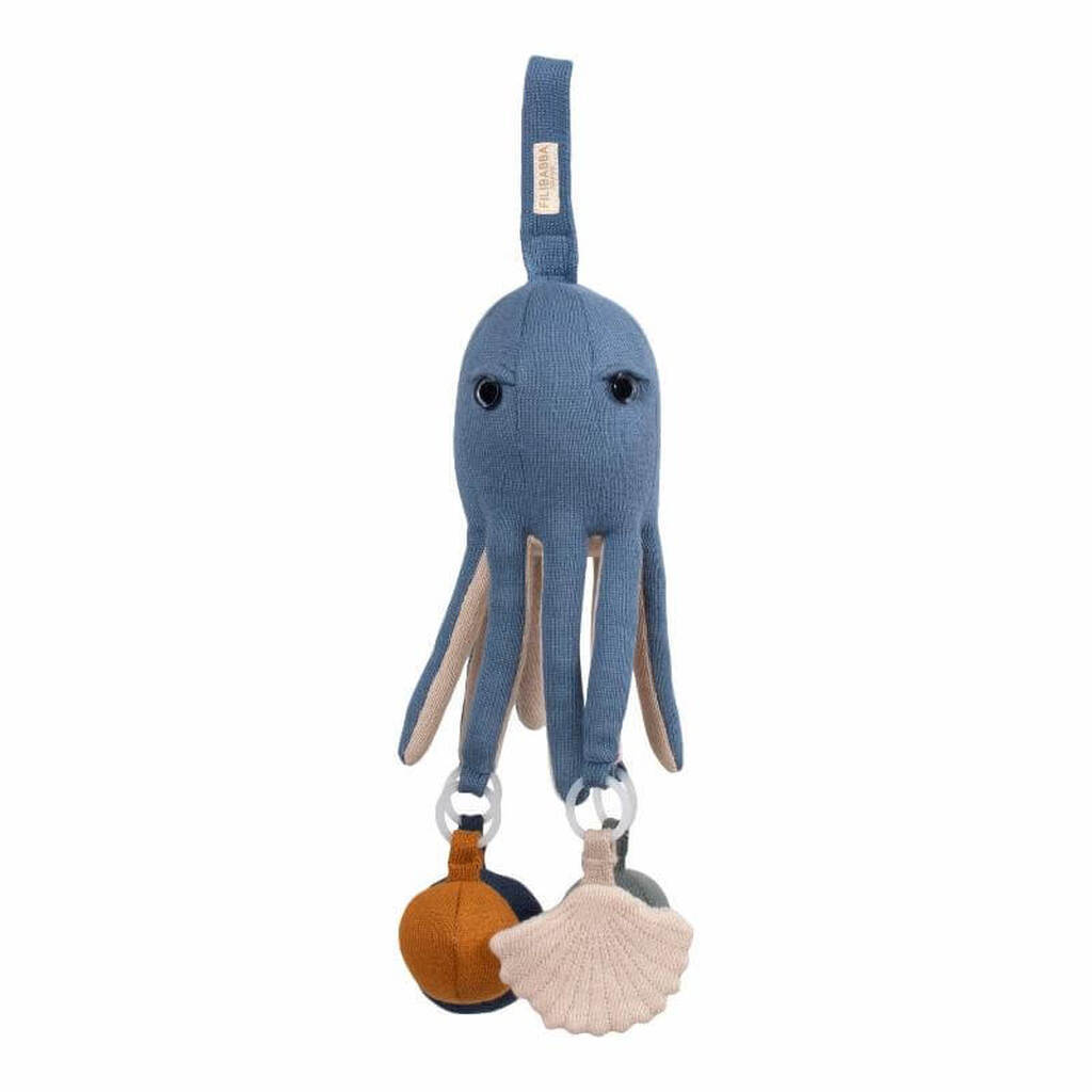 Filibabba - Aktivitetslegetøj - Otto the Octopus - One size  Muddly Blue