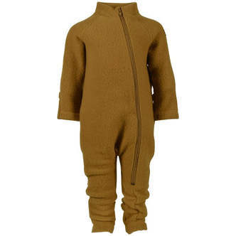 Mikk-Line - Køredragt Wool Baby Suit - Golden Brown - 62