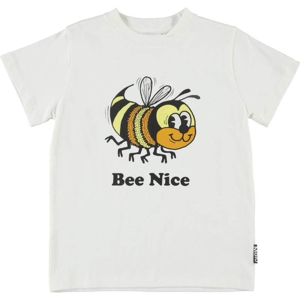 Molo - Road T-Shirt Bee Nice - White Star - 110