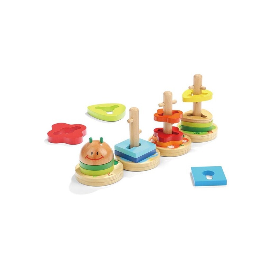 TOPBRIGHT Wooden Stacking Toy Caterpillar