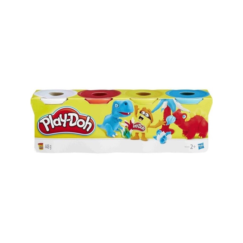 Hasbro Play-Doh 4 Pack of Wild Non-Toxic colours, 4-Ounce Cans