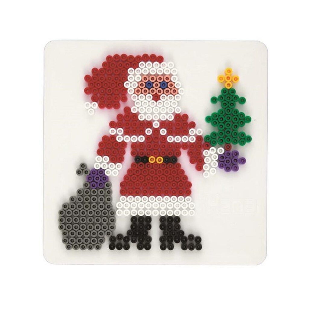 Hama Ironing Beads Pegboard-Santa Claus