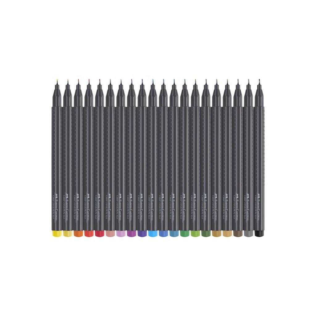 Faber Castell Faber-Castell GRIP - fineliner - assorted colours (pack of 20)