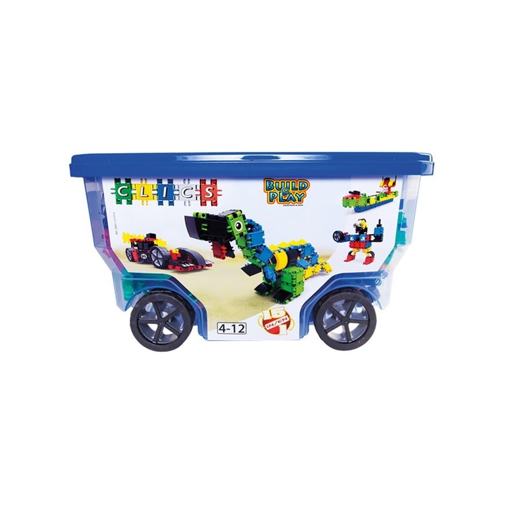 Clics Rollbox Building Blocks - Construction Set 15in1
