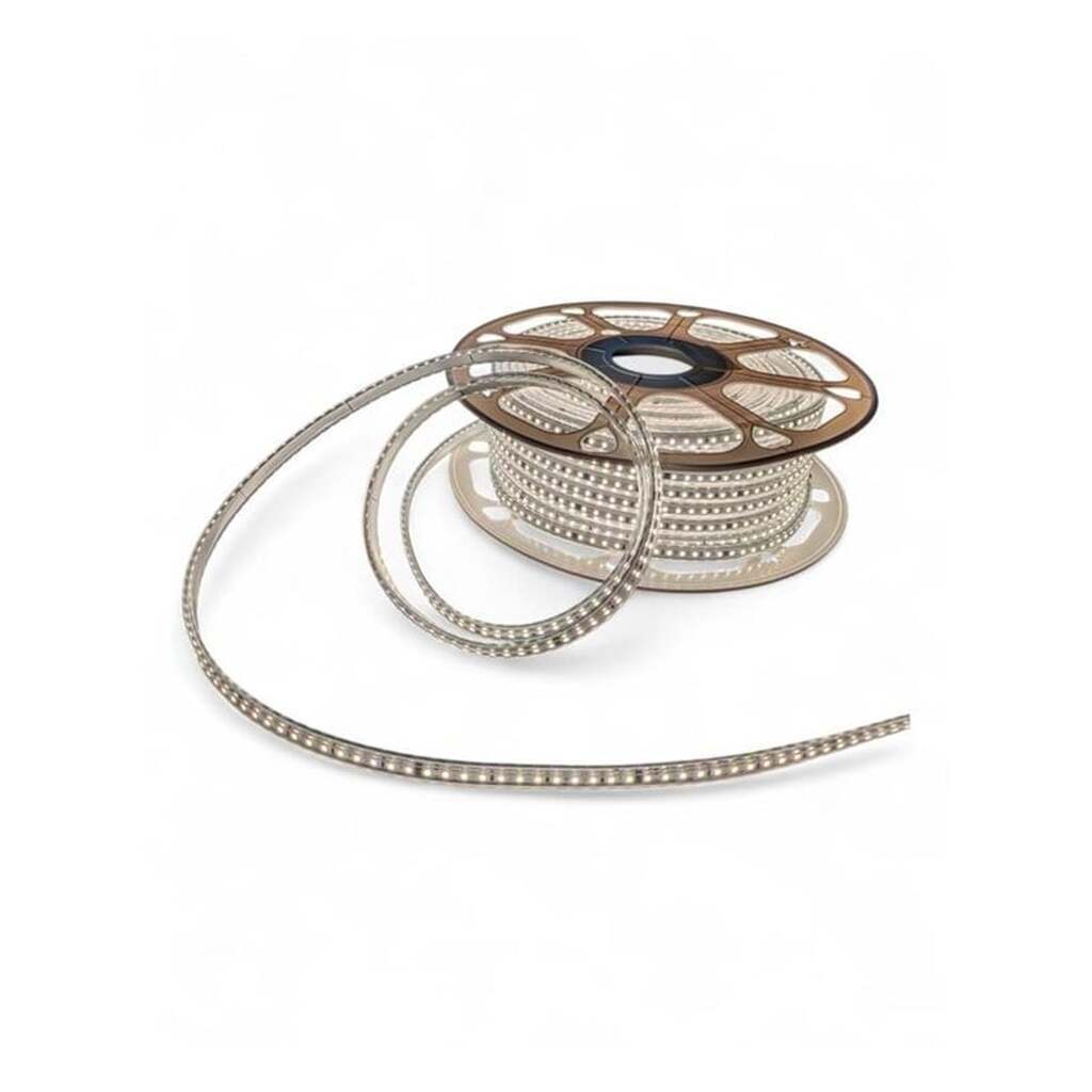 Light Solutions HiluX HighPower SMD LED Strip - 230V - 15Wm - 1000lmm - 2800K - CRI98 - 50m - IP67