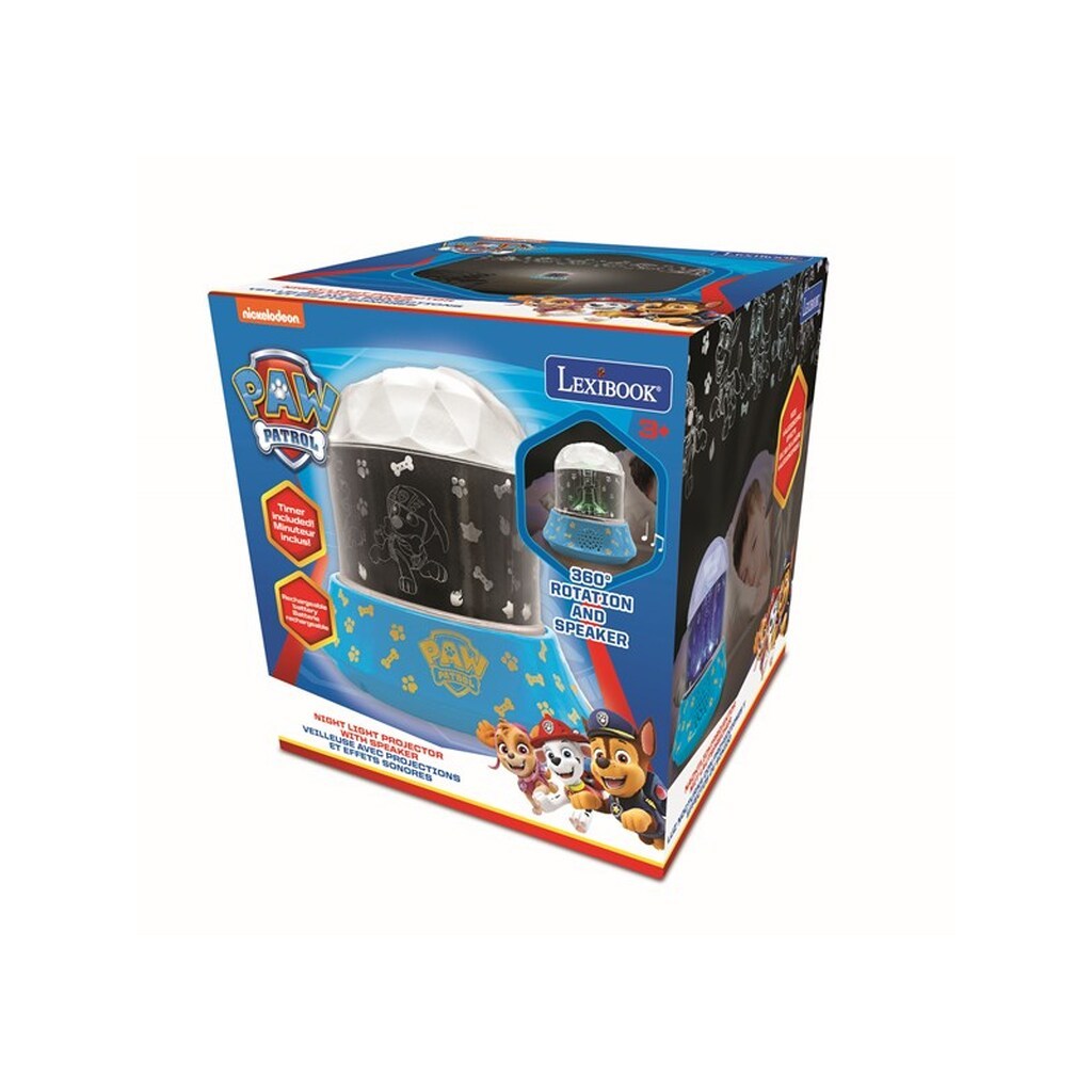 Paw Patrol Natlampe Projektor med Højttaler