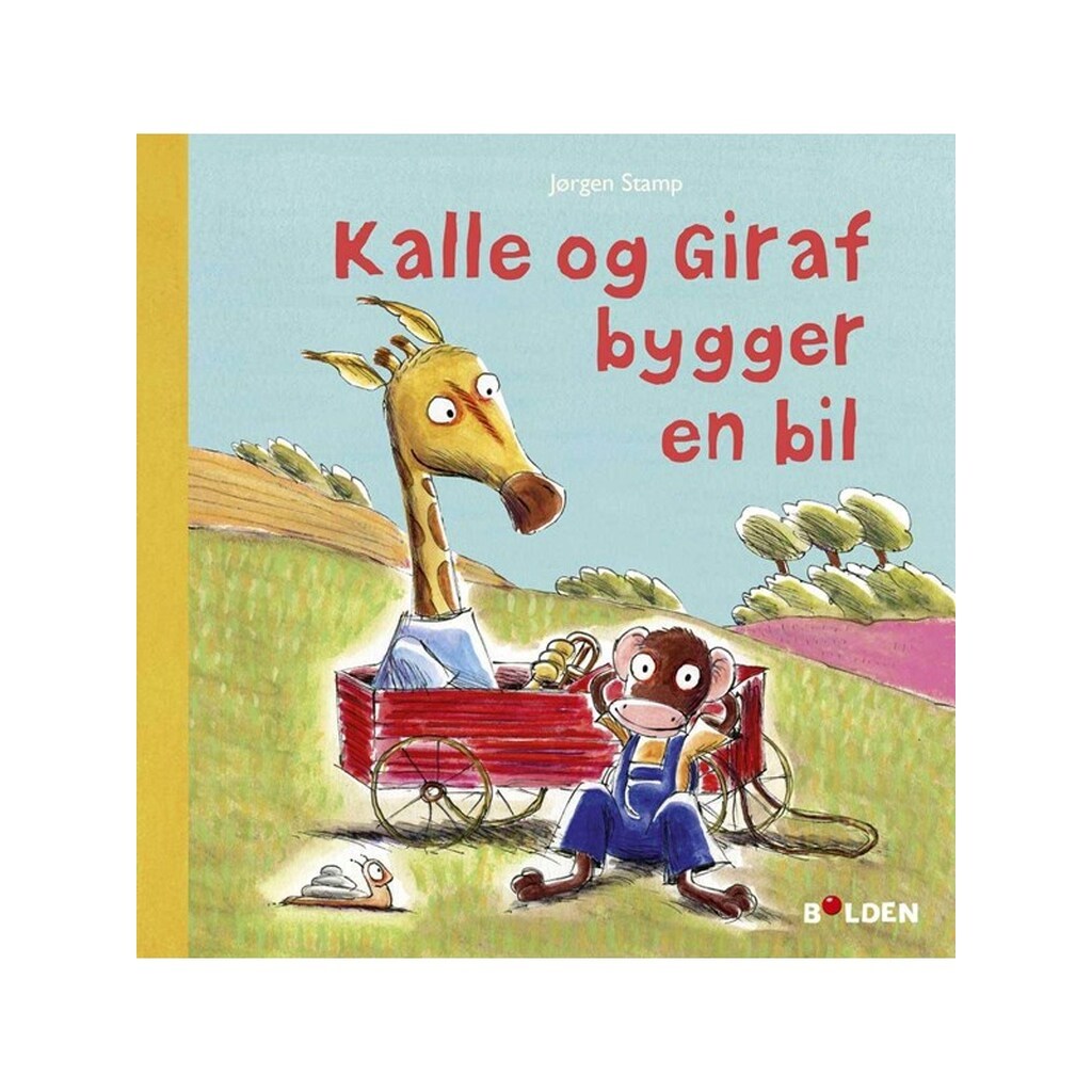 Kalle og Giraf bygger en bil - Børnebog - Hardback