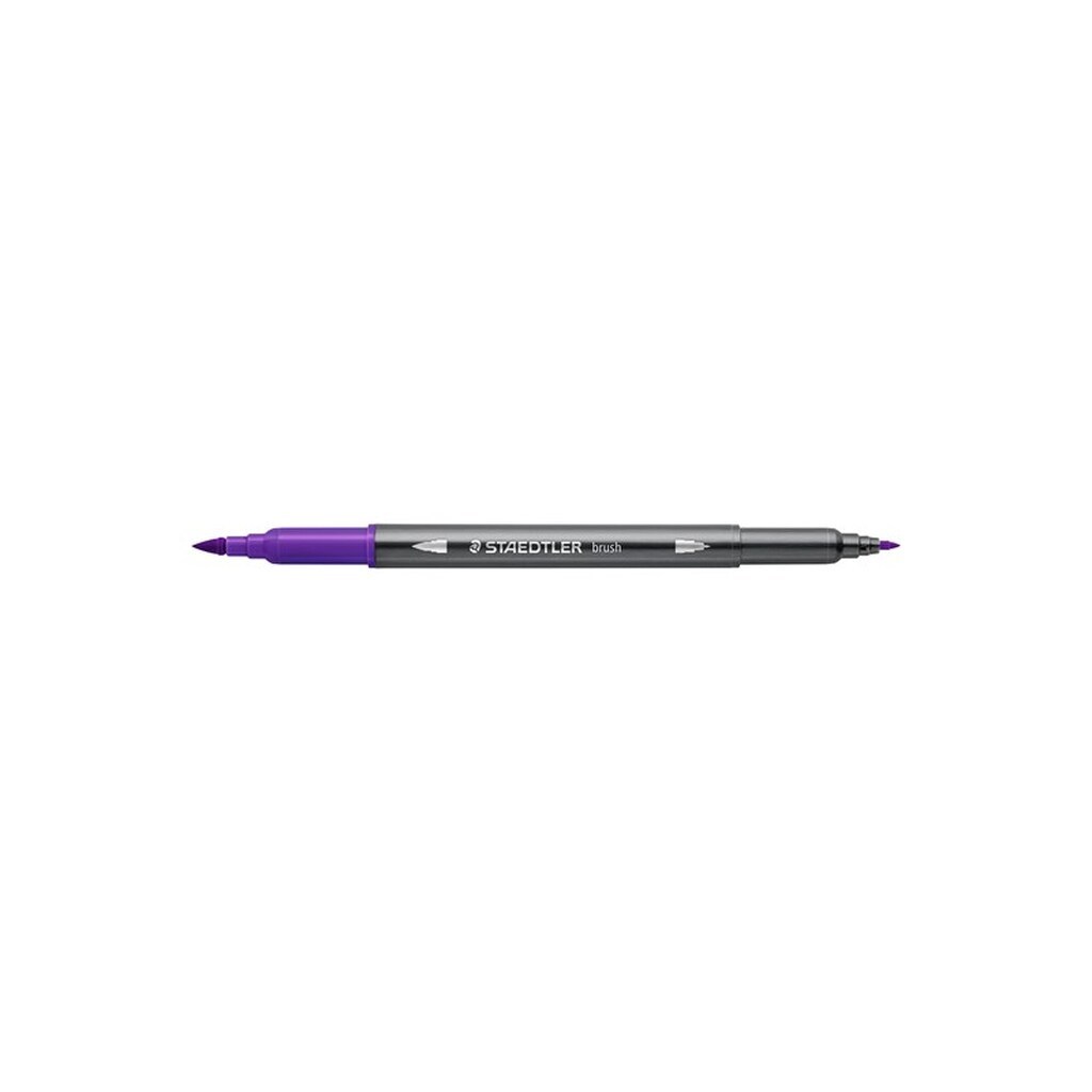 Staedtler STAEDTLER AKVAREL BRUSH PEN VIOLET, ÆSKE 10 STK