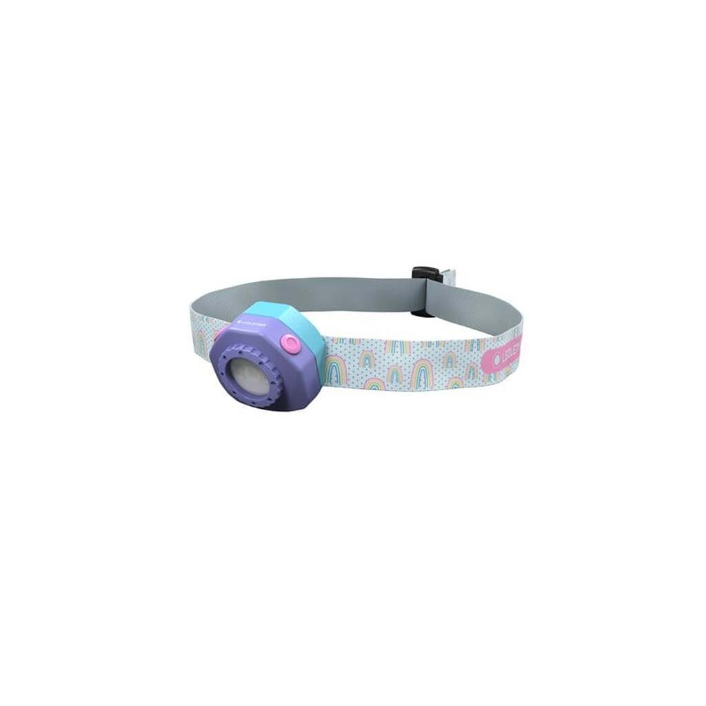 Ledlenser Kidled4R pandelampe, 40 lumen, lilla