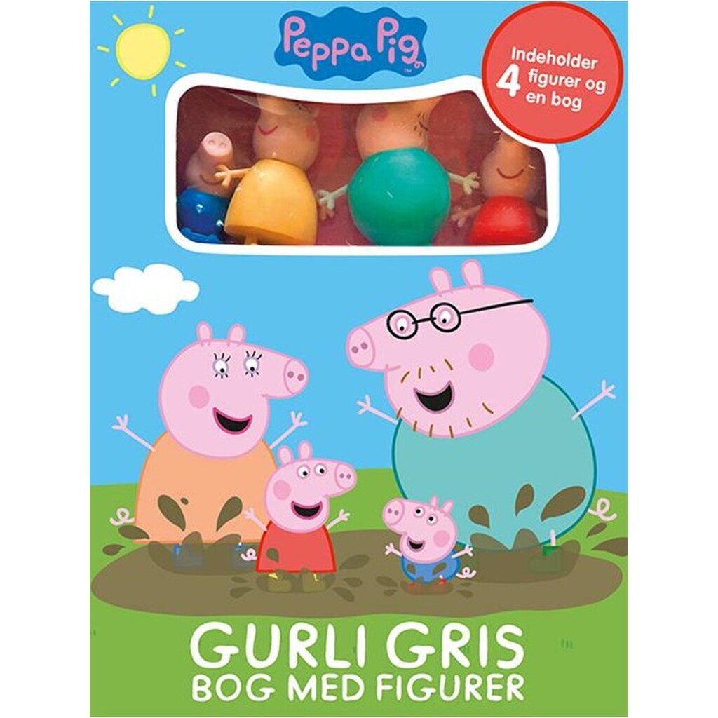 Peppa Pig - Gurli Gris - Bog med figurer - Børnebog -