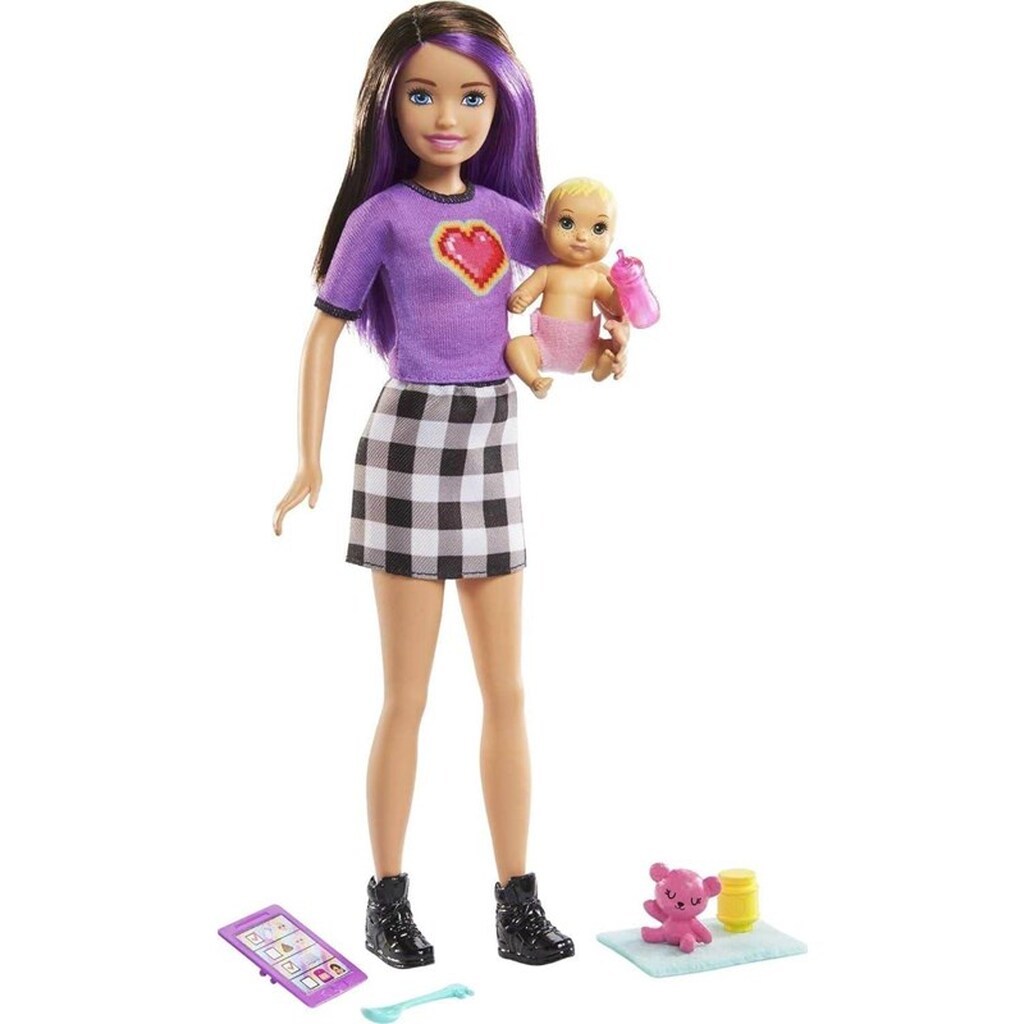 Barbie Skipper Babysitter (Brunette Doll with Baby Doll)