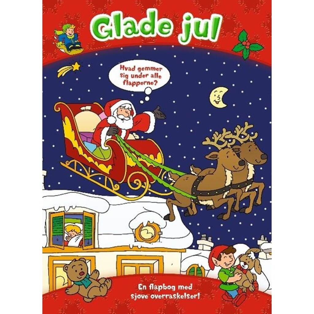 Den store flapbog: Glade jul - Børnebog - hardcover