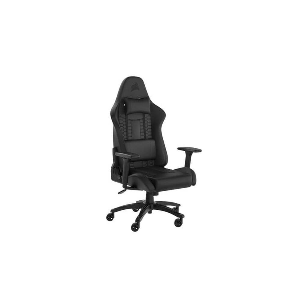 Corsair TC100 Relaxed Gamer Stol - Sort - Blødt kunstlæderapos; - Op til 120 kg