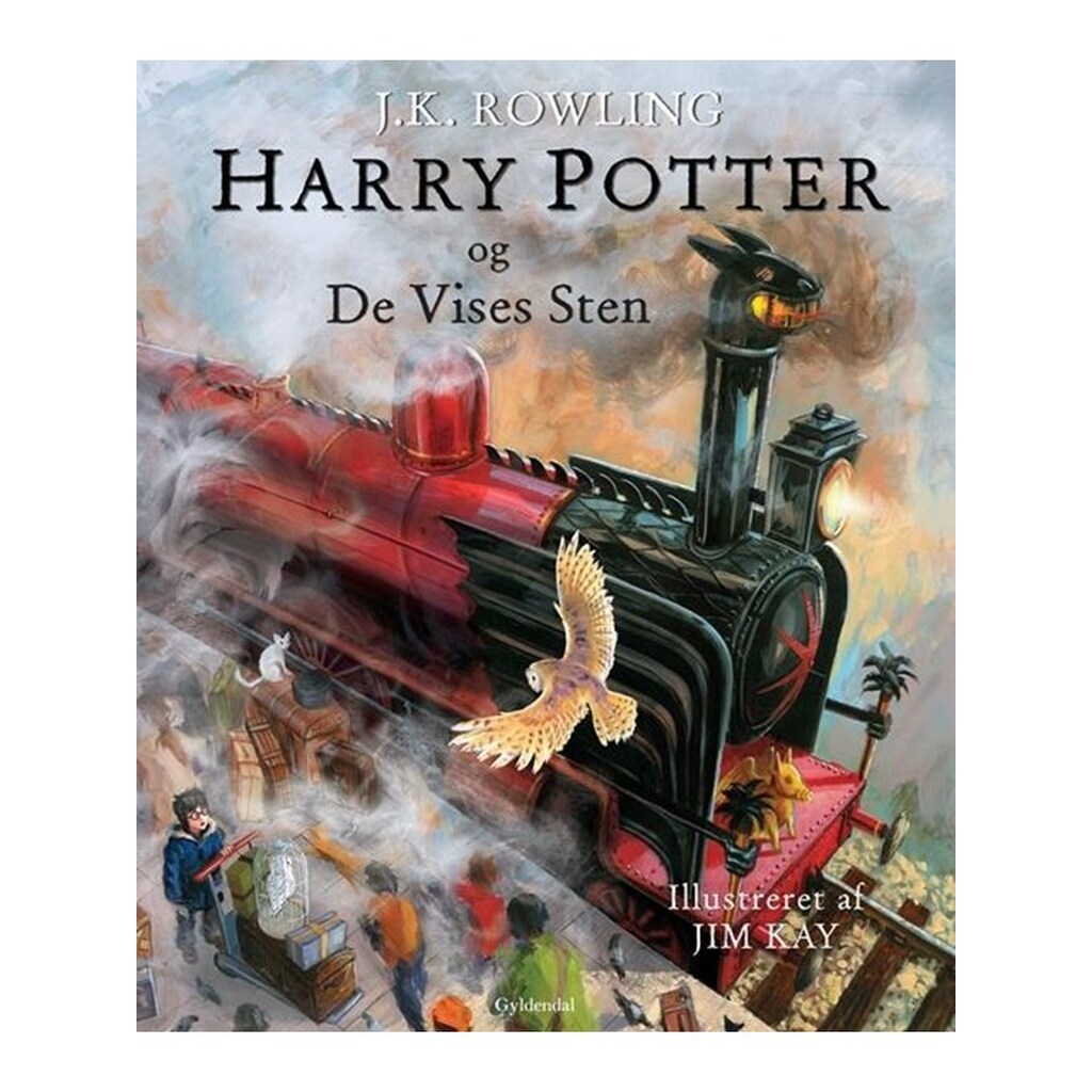 Harry Potter Illustreret 1 - Harry Potter og De Vises sten - Ungdomsbog - hardcover