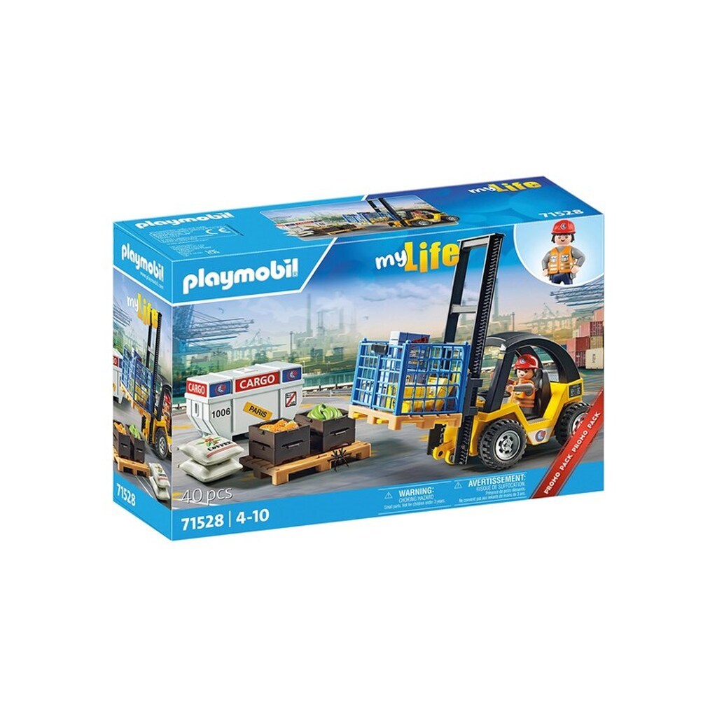 Playmobil My Life - Forklift truck with cargo