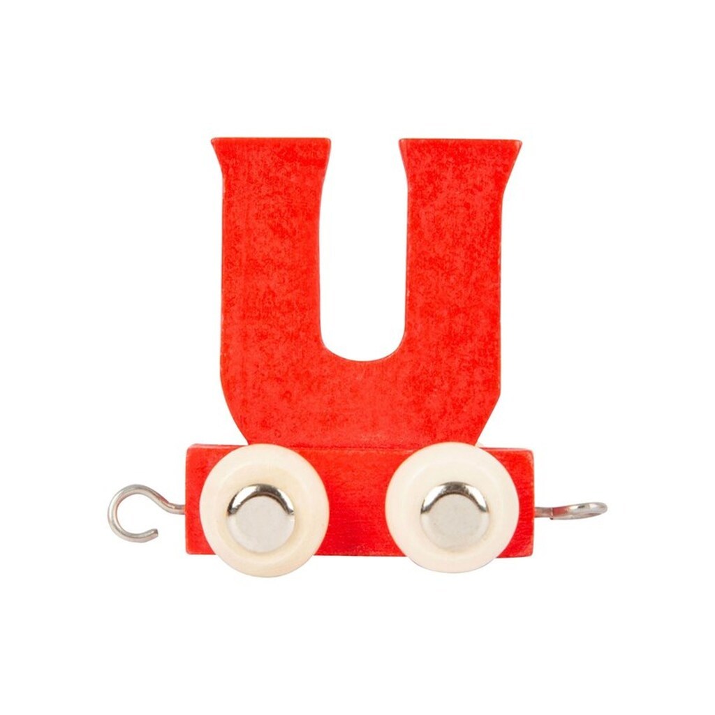 Small Foot - Wooden Letter Train Color - U