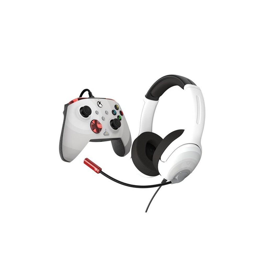 PDP Bundle Rematch Controller + Airlite wired - Radial White - Headset - Microsoft Xbox One