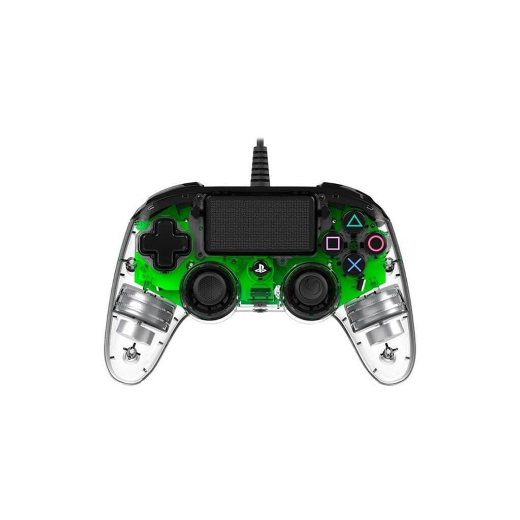 NACON Wired Illuminated Compact Controller Green - Wired Controller - Sony PlayStation 4