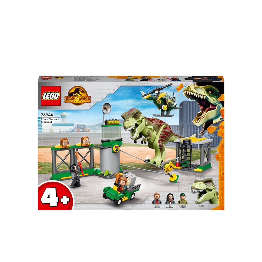 LEGO Jurassic World 76944 T. rex på dinosaurflugt