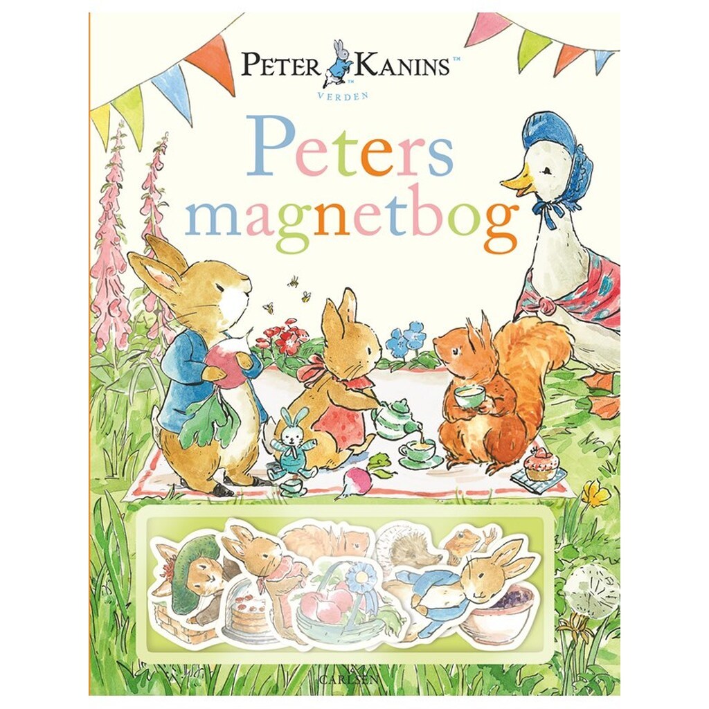 Peter Kanin - Peters magnetbog - Børnebog - Board books