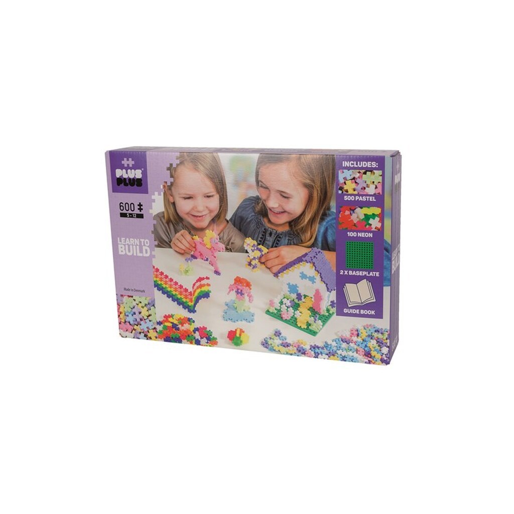 Plus-Plus Pastel Learn to Build  600 pcs