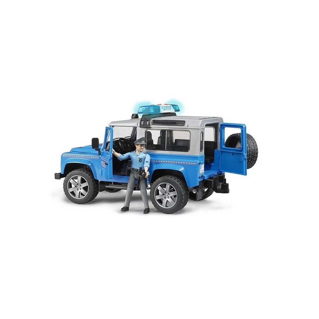 Bruder Land Rover Defender Police vehicle w policeman