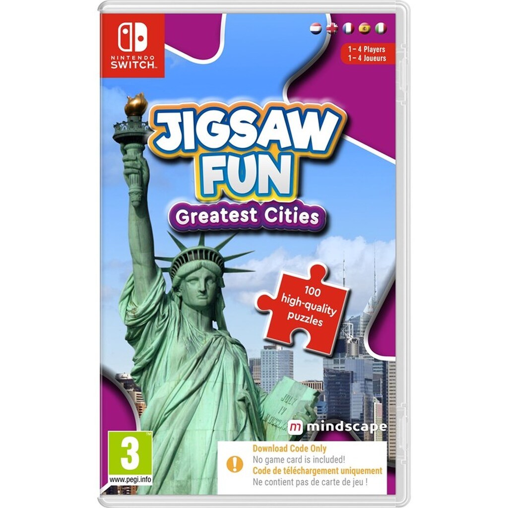 Jigsaw Fun: Greatest Cities (Code in a Box) - Nintendo Switch - Puslespil