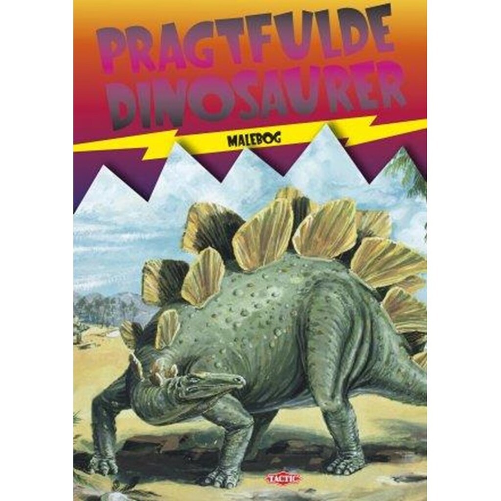 Pragtfulde dinosaurer malebog (DK) - Børnebog -