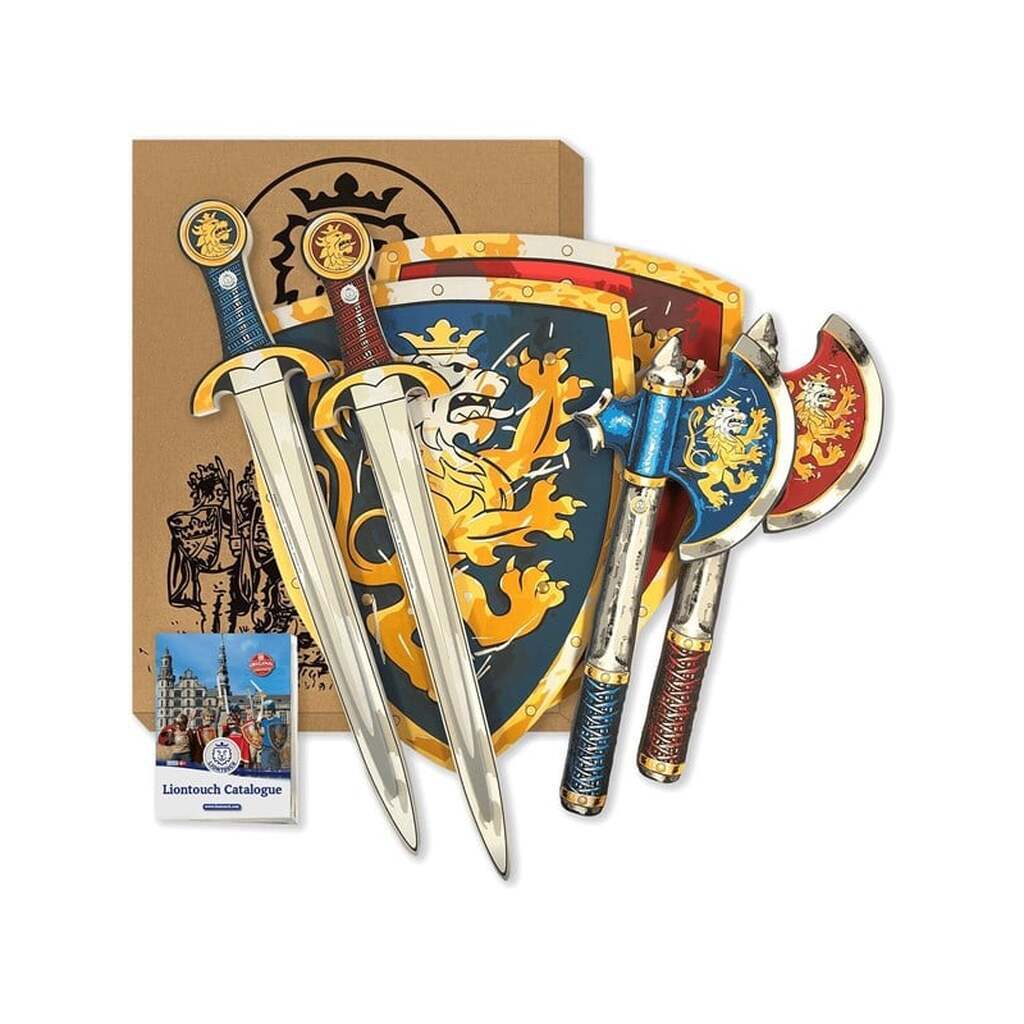 Liontouch Noble Knight Set · Swords Shields amp; Axes BlueRed