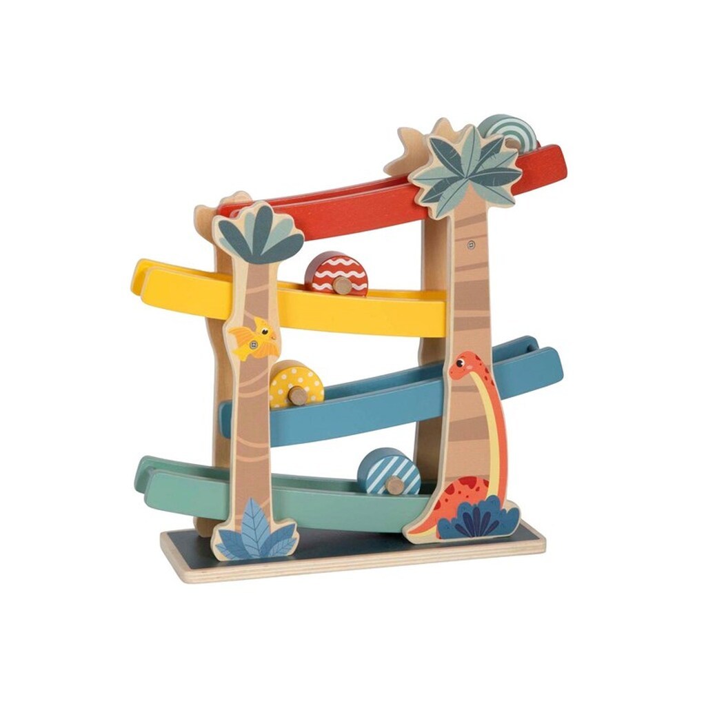Small Foot - Wooden Marble Run Dino