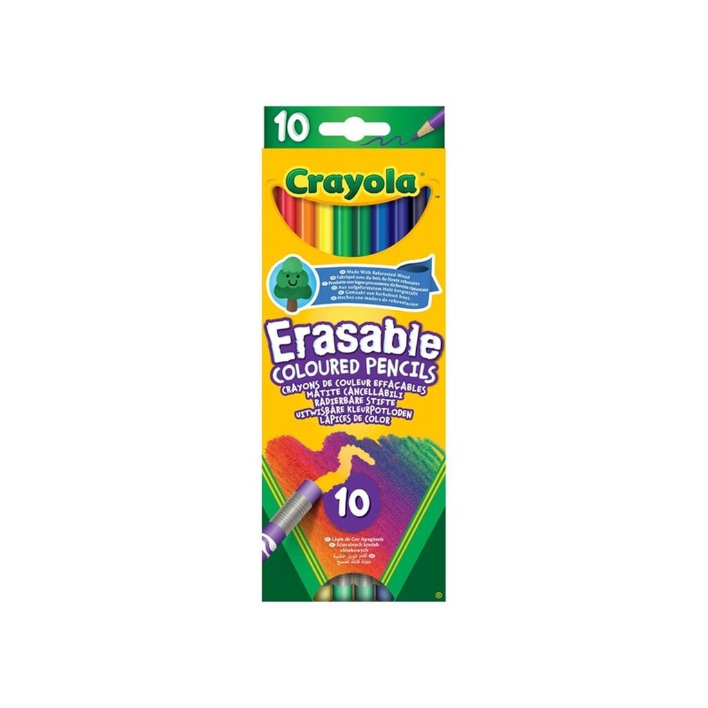 Crayola Colored Pencils Erasable 10pcs.