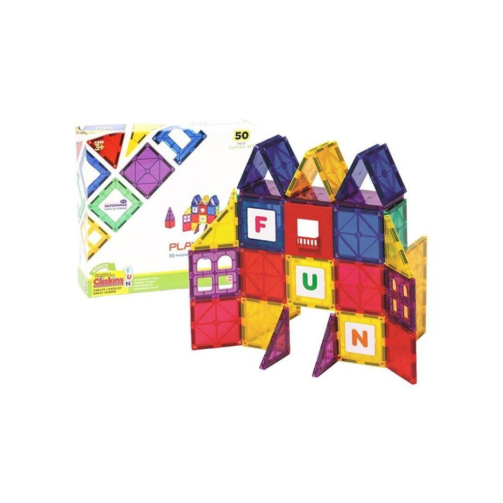 Playmags Magnetic tiles 3D Car 152 - 50 pcs set