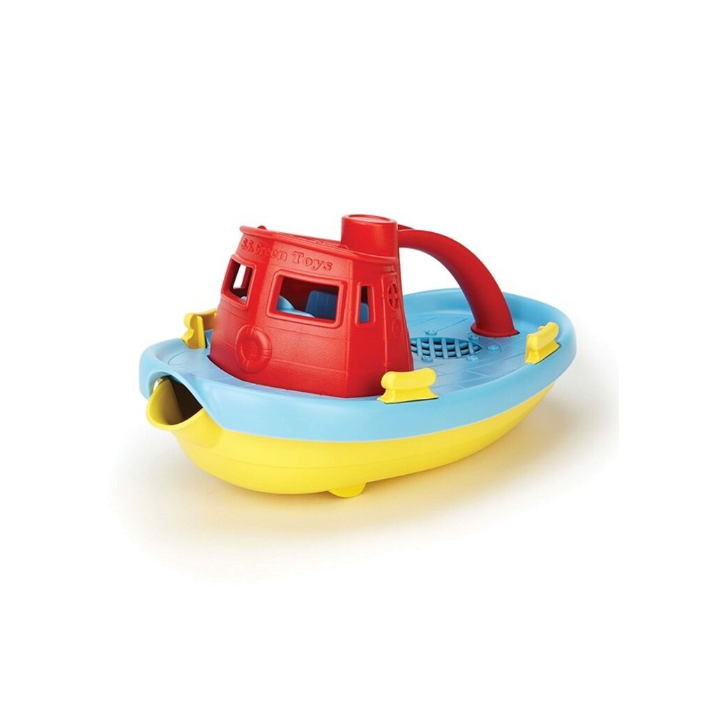 Green Toys Tugboat - Red  Blue