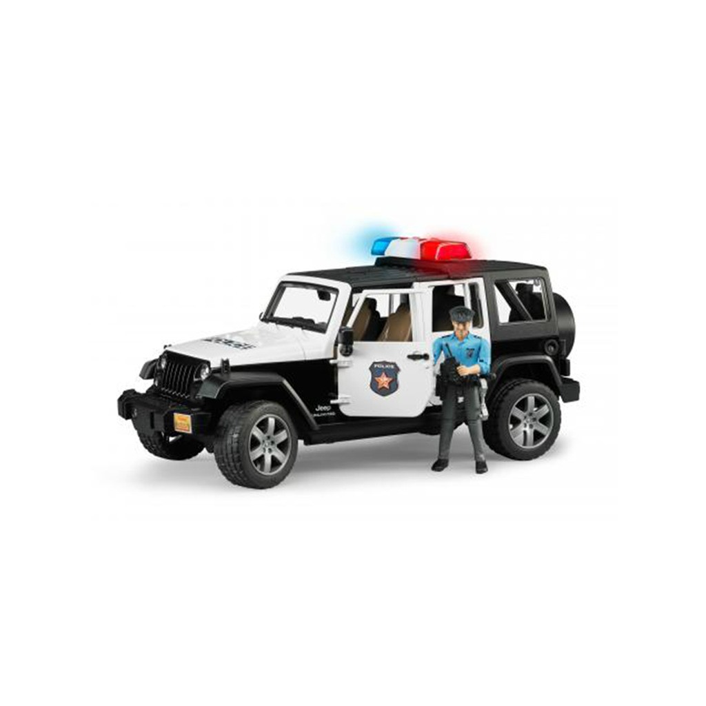 Bruder Jeep Wrangler Unlimited Rubicon Police vehicle wit