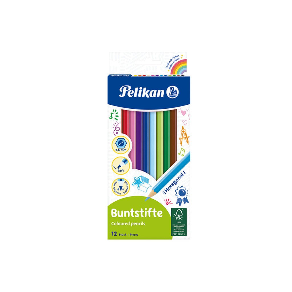 Pelikan Farveblyanter, 12 stk.