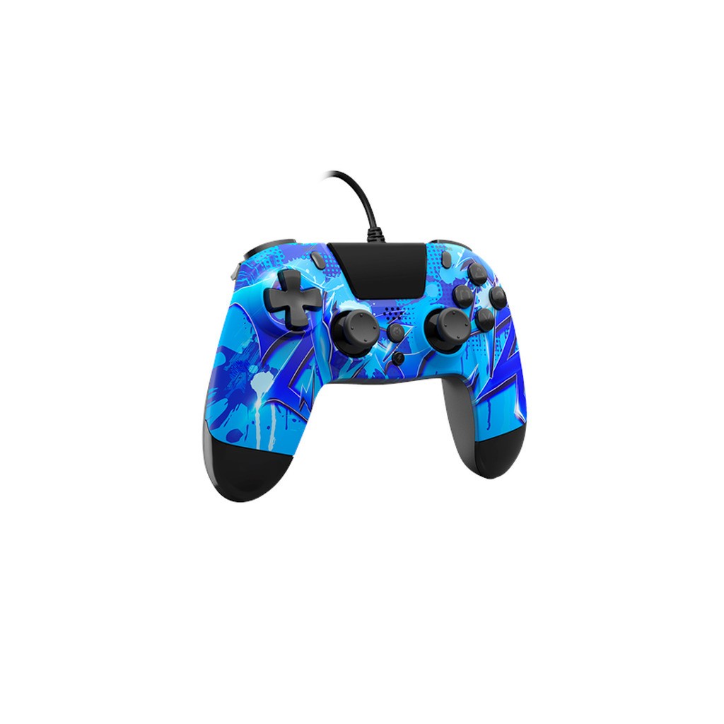 Gioteck PS4 VX-4 WIRED CONTROLLER BLUE LIGHTNING - Gamepad - Sony PlayStation 4