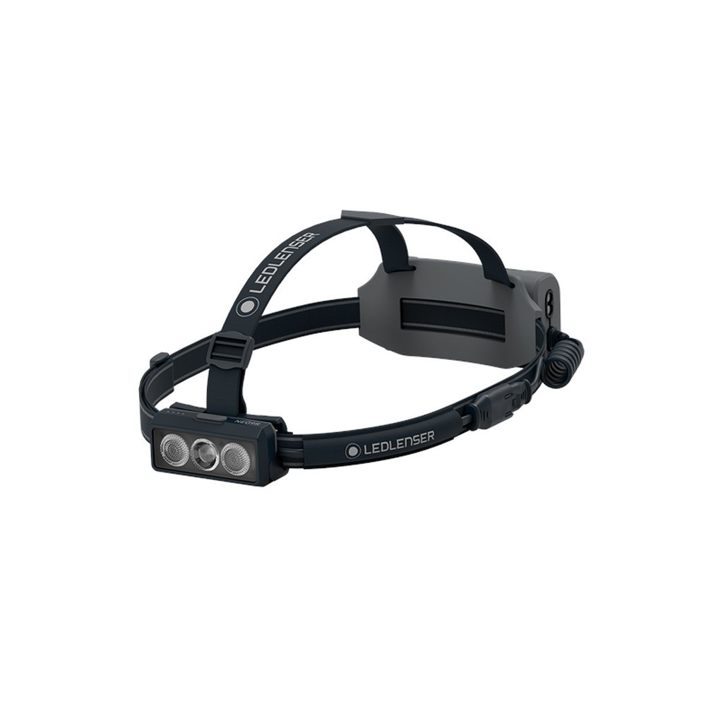 Ledlenser NEO9R pandelampe, 1200 lumen, Sortgrå