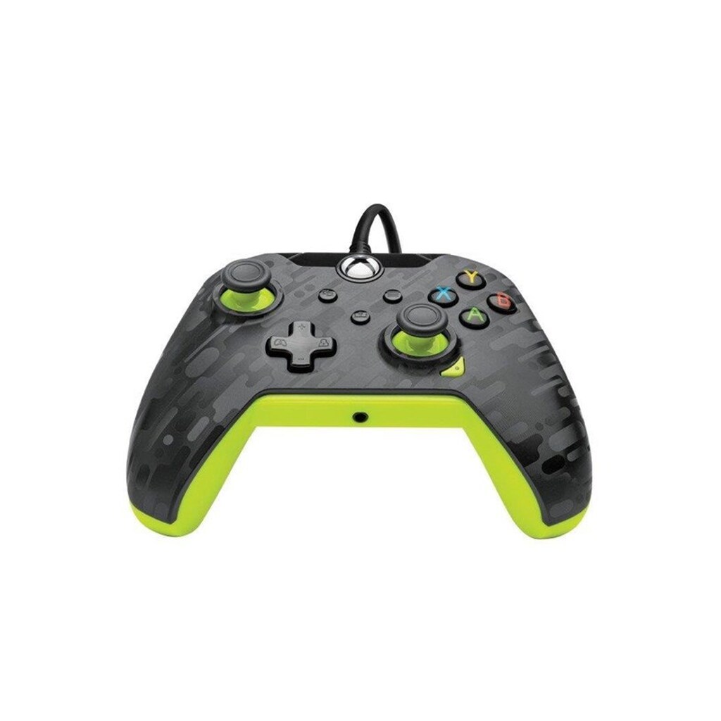 PDP Wired Controller - Electric Carbon amp; Yellow - Gamepad - Microsoft Xbox One