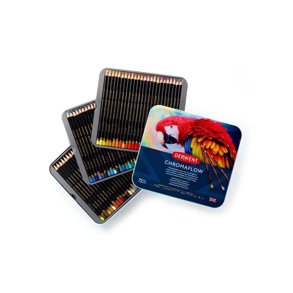 Derwent Chromaflow Pencils 72 Tin