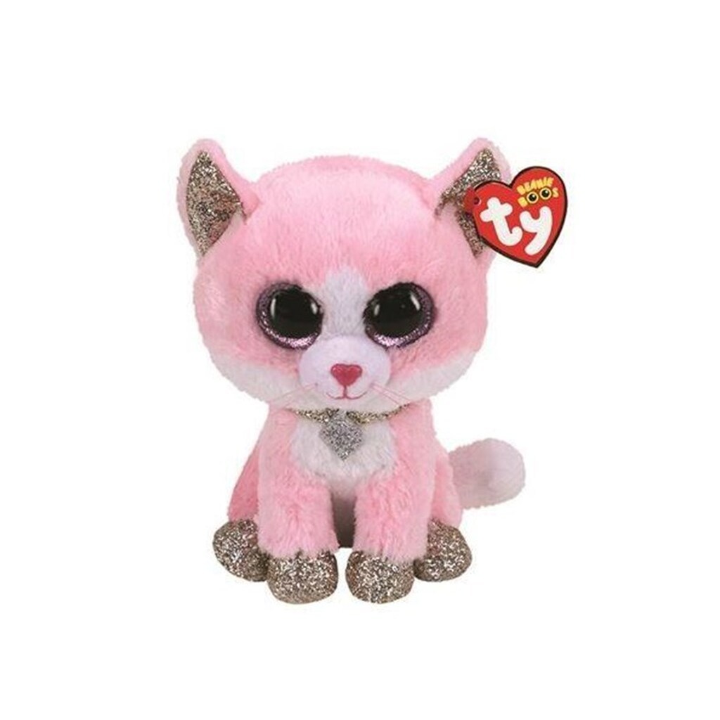 Ty Beanie Boos - Fiona Pink Cat 15cm