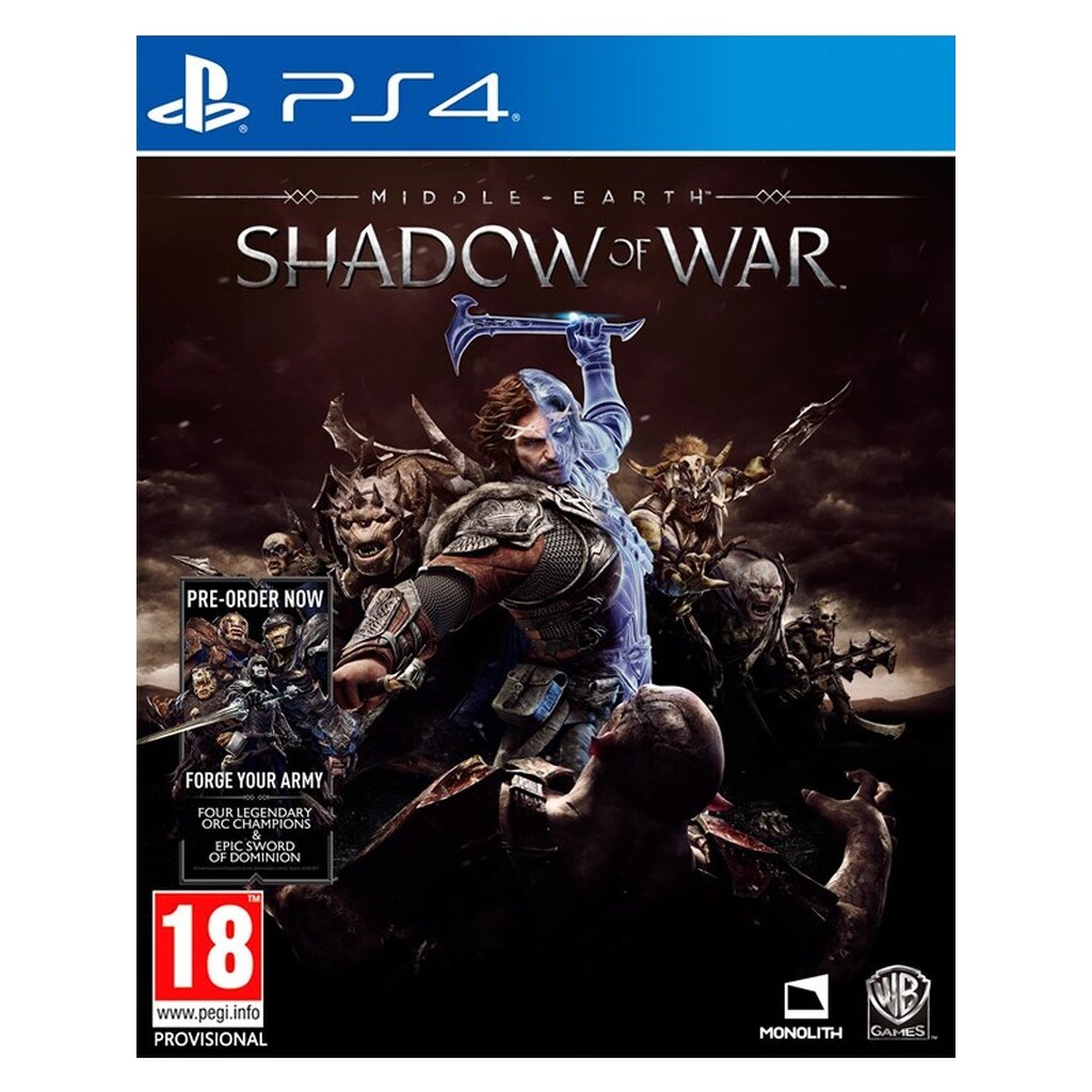 Middle-Earth: Shadow of War - Sony PlayStation 4 - Action