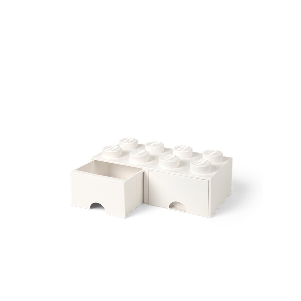 LEGO opbevaringskasse 8 med skuffer, hvid